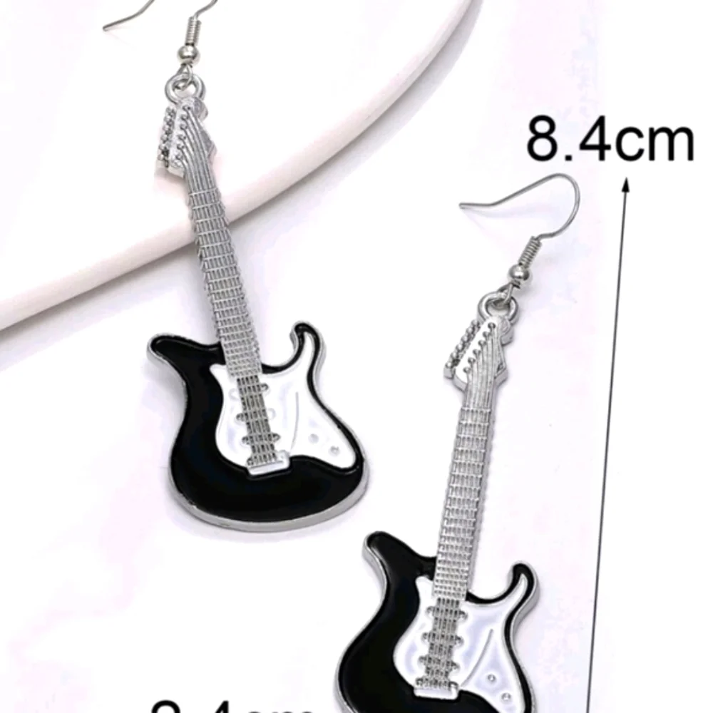 Earrings Electric Guitar Dangle Jewelry 3.3